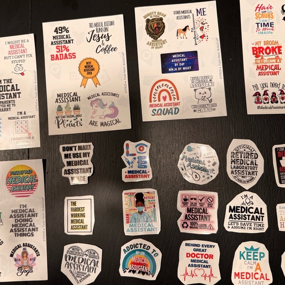 Medical Assistant Sticker Set - Multicolor - Picture 2 of 3